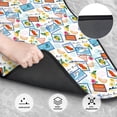 thumbnail image 3 of Salouo Summer Stamp for Car Floor Mat Set of 4–Car Carpet Mats - Car Mats with Anti-Slip Backing & Driver Heel Pad Universal Fit for Cars, Trucks, SUVs, and Vans, 3 of 6