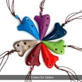 thumbnail image 3 of Ocarina 6 hoyos de cerámica Ocarina Alto C Instrumento musical de estilo submarino con puntaje musical Lanyard para amantes de la música y principiantes Abody Ocarina, 3 of 6