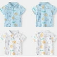 thumbnail image 5 of LYMAYTER Kids Baby Boys Tees Tops Toddler Summer Lapel Tees Printed Pullover T-Shirt Boys Casual Versatile Thin Shirt Tops 3-10Y, 5 of 8