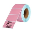 thumbnail image 1 of Uxcell 800Pcs Thermal Labels 1.18x2" Thermal Printer Labels Stickers Self Adhesive Tags Rectangle Paper Roll Small for Printer Shipping Label Mailing UPS Barcode Address Pink, 1 of 6