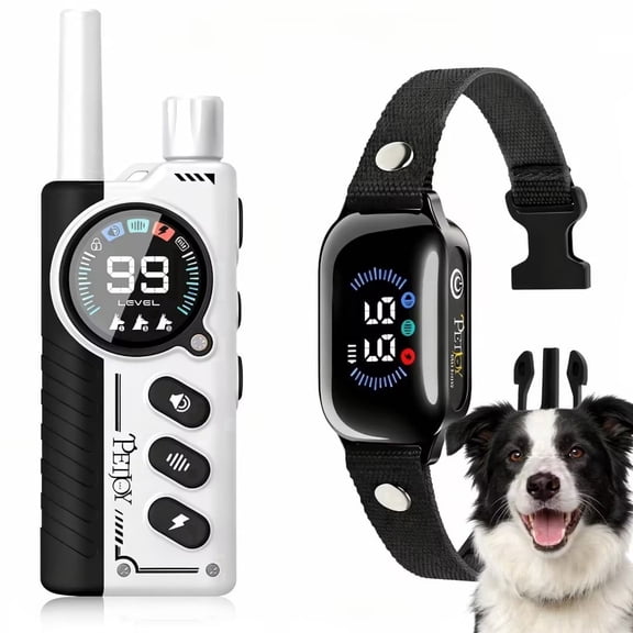 4 Modes Dog Shock Collar with Remote,4000ft Dog Training Collars with Beep,Vibration,Static and Shock Lock-No Shock Mode,IPX7 Waterproof Dog Bark Collar for Small Large Dogs