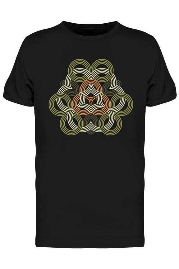 Celtic Round Floral Pattern T-Shirt Men -Image by Shutterstock, Male Small