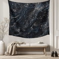 thumbnail image 5 of Starry Night Tapestry for Bedroom Wall Hanging Tapestry, Chic Modern Black Blue Marble Texture Ceiling Backdrop Tapestries Poster Blanket Wall Decor for Teens Room Living Room Dorm 59" x 90", 5 of 8