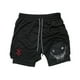 thumbnail image 1 of Berserk-pantalones cortos deportivos 2 en 1 para hombre, Shorts de secado rápido para correr, entrenamiento de gimnasio y Fitness, doble cubierta, Verano, 1 of 5