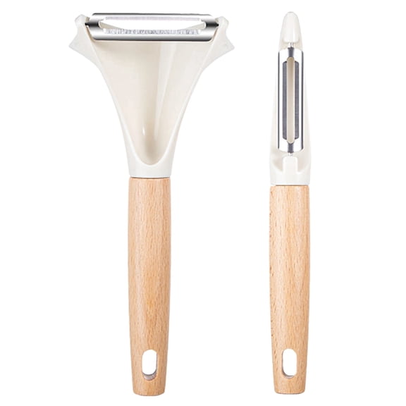 Y-Shaped and I-Shaped Peeler Set of 2, Stainless Steel, Kitchen Peeler Set, Potato Peeler with Comfortable Wooden Handle