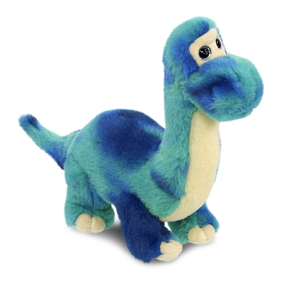 DolliBu Blue Tie-Dye Dinosaur Stuffed Animal - Huggable Dino Plush, Adorable Playtime Dino Plush Toy, Cute Extinct Animal Cuddle Gifts, Super Soft Plush Doll Animal Toy for Kids and Adults - 9 Inches