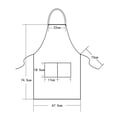 thumbnail image 3 of Mialoley Unisex Waterproof Adjustable Canvas Apron with 2 Pocket Kitchen Pinafore, 3 of 3