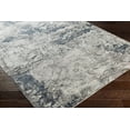 thumbnail image 3 of Hauteloom Marble Swirl Collection Living Room Bedroom Dining Room Area Rug - Modern Abstract Contemporary Carpet - Blue, Grey, Beige - 6'7" x 9'6", 3 of 9
