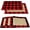 Red and Black, variant on mubwai Set of 6 Christmas Placemats Buffalo Check Placemats Red Black Plaid Reversible Burlap & Cotton Place mat for Christmas Holiday Table Home Decoration