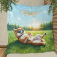 thumbnail image 3 of Happy Retirement with Shiba Inu Enjoy Life Rest Time Quilt Blanket Shibas Dog Lovers Gifts Idea Cozy Comforter Throw Blanket - 02027, 3 of 5