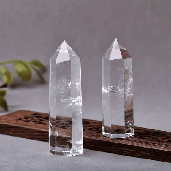 Selenite Healing Crystals Wands (2.76 to 3.15 in), Natural Reiki Energy Wand Stone Hexagonal Point Obelisk Large Crystal Gemstones for Meditation Therapy Crystal Grid Gifts Decoration 1Pc.