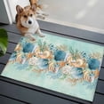 thumbnail image 3 of Bathroom Rugs 2x3 Ft, Beach Coastal Teal Non Slip Area Rugs for Kitchen Bedroom Entryway, Nautical Shell Starfish Coral Summer Washable Carpet Runner Rug Floor Mats for Bedroom Home Decor, 3 of 8