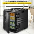 thumbnail image 3 of VEVOR Insulated Food Pan Carrier Front Load Catering Box Stackable 82 Qt Black, 3 of 10