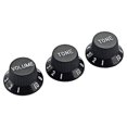 thumbnail image 4 of 3 Pieces Guitar Knobs Small Spare Parts Control Reliable Solid Caps Part Music Instrument Fitting Guitars Volume Tone Knob Replacing Fittings, 4 of 6
