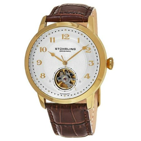 Stuhrling Original Men's Automatic Perennial Leather Strap Watch