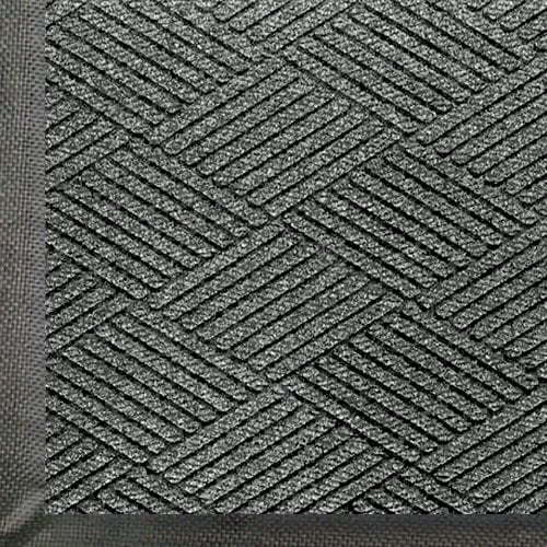 M+A Matting - 2295730048 2295 WaterHog Eco Premier Polyester Fibre Tapis de Sol d'Entrée Intérieur/extérieur, Endos en Caoutchouc SBR, Longueur 8.4 Pieds x Largeur 4 Pieds, Épaisseur 3/8 Pouces, Frêne Gris