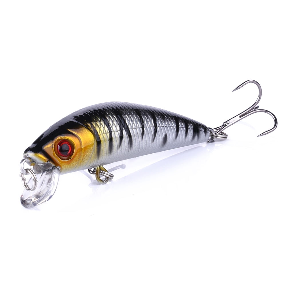 HENGJIA Minnow Fishing Lures Kit with Treble Hooks for Saltwater Freshwater, Lure kit for Trout Bass Salmon Fishing,8PCS
