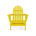 thumbnail image 3 of POLYWOOD Classic Adirondack 3-Piece Set with South Beach 18" Side Table in Lemon, 3 of 5