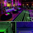 thumbnail image 4 of EDSRDRUS Heavy Duty Black Light Tape Blacklight Tape 6 Bright Fluorescent Colors 1/2, 1, 2 inch Width Stage Tape Super Bright for Birthday Glow Party Stage, 4 of 5