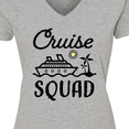 thumbnail image 4 of Inktastic Cruise Squad with Vector Cruise Ship and Palm Trees Women's V-Neck T-Shirt, 4 of 5