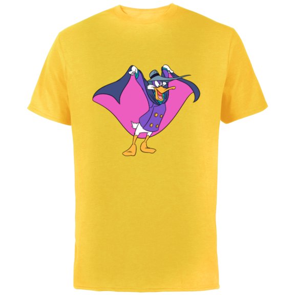 Disney Darkwing Duck - Short Sleeve Cotton T-Shirt for Adults -Customized-Yellow