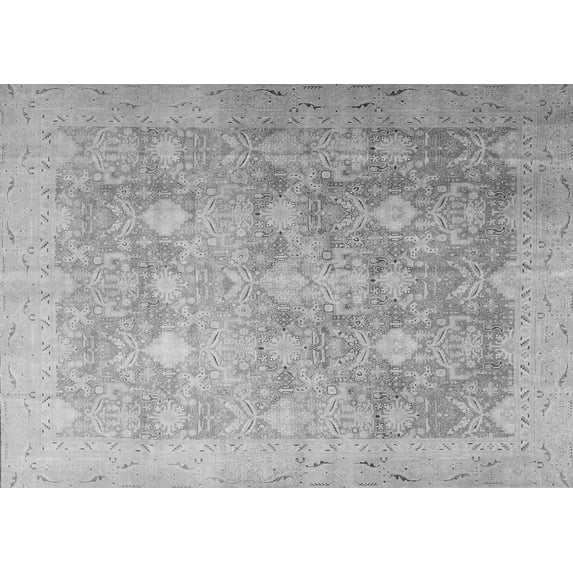 Ahgly Company Indoor Rectangle Persian Gray Traditional Area Rugs, 7' x 10'