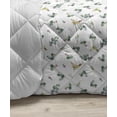 thumbnail image 3 of Hummingbird Down Alternative Comforter, Numerous Repeated Printing of Colorful Long Tailed Feathery Bird, Microfiber Quilt for All Season, 5 Sizes, Dark Seafoam Multicolor, by Ambesonne, 3 of 3