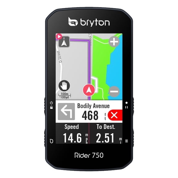 Bryton Rider 750E GPS Cycling Bike Computer Incl. Device & Sport Mount.