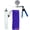 Silver & Blue + Gauge, variant on LeLuvĀ® Ultima Silver Penis Pump Kit with Blue Rubber Grip, Clear Hose - 12" x 1.3" Thick-Walled Cylinder