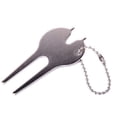 thumbnail image 2 of TAILTOSS 2Pcs Divot Turf Fork Alloy Keychain Bag Decoration for Golf Course 7 x 3.5cm, 2 of 5