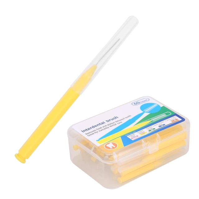 Interdental Brush Teeth Cleaning Toothpick Interdental Brush Toothpick Tooth Cleaning Tool 60pcs / Box Orthodontic Interdental Brush Tooth Cleaning Tool Teeth Cleaner Toothpick
