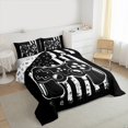 thumbnail image 3 of Homewish Video Game Full Size Comforter Sets 3-Piece for Female Men Adults,USA Flag Bedding Comforter Set,Retro Vintage Gamepads Lightweight Bedding Sets,Microfiber Bedroom Decor,Reversible, 3 of 8
