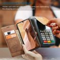 thumbnail image 3 of Flip Magnetic Leather Wallet Case For iPhone 15 14 Pro 13 11 12 Mini XS XR Max 7 8 SE 2022 Plus Cards Solt Stand Book Skin Cover Red For iPhone 11ProMax, 3 of 6