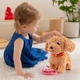 thumbnail image 5 of Wuffy Robot Dog,Robot Dogs Realistic,Interactive Walking Plush Puppy Toy Dog,Touch Sensing, Voice Mimic, Sounds, Tongue & Licking Motion(Batteries not Included), 5 of 6