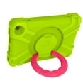 thumbnail image 6 of Dteck Case for Amazon Fire HD 8 / Fire HD 8 Plus (10th Generation, 2020 Released) - Heavy Duty Hybrid Shockproof Handle Case Protective Cover with 360 Rotating Kickstand, Green/Rose, 6 of 9