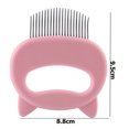 thumbnail image 2 of Peinada Cepillo de masaje para gatos domésticos Eliminación de gatitos Limpiador de aseo para el cabello suelto (Rosa), 2 of 3