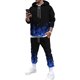 thumbnail image 1 of Bellella Conjuntos de jogger para hombre Sudaderas de dos piezas + Trajes de pantalón Conjunto de chándal con capucha Sudaderas con capucha informales Sudadera de 2 piezas Ropa de salón, 1 of 6