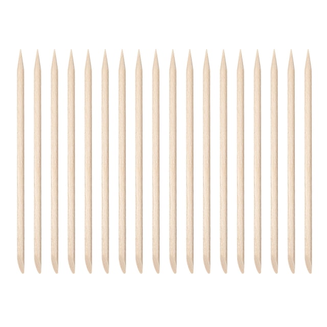MasteelfCA ROSENICE 100pcs Multi-functional Nail Art Polish Sticks Orange Wood Sticks Cuticle Pusher Removers Manicure Tools