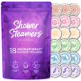 thumbnail image 1 of Vaporizadores de ducha Cleverfy para aromaterapia, paquete de 18 con aceites esenciales, 1 of 7