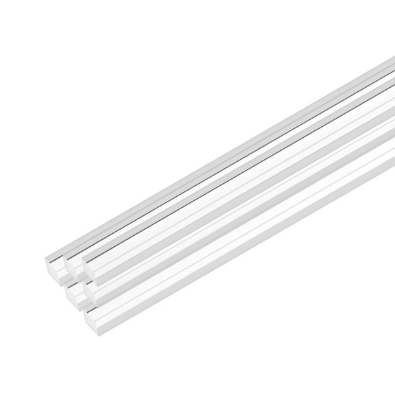 Uxcell 6-Pack Acrylic Square Rods, 11.8 x 0.2 Inch/ 300 x 5 mm Clear Acrylic Dowel Rods Sticks Plastic Sticks Strip for DIY Crafts Lighting Gardening Decorations