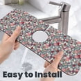 thumbnail image 6 of Sikiie Daisies Flowers Splash Guard for Sink Faucet-1 PC Super Absorbent Fast Drying Mat Sink Gadgets-Splash Guard for Kitchen, Sink Mat, 6 of 7
