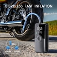 thumbnail image 3 of CARSUN Cordless Tire Inflator Portable Air Compressor,5200mAH Portable Air Pump with Digital Dual Screen,Suitable for Car,Motorcycles,Bicycles, 3 of 10