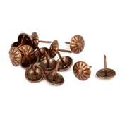 Unique Bargains 16mm Dia Upholstery Nail Thumb Tack Thumbtack Copper Tone 15Pcs