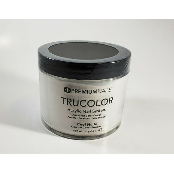 PREMIUM NAILS Trucolor Nail Color Powder 3.7 oz (105g) - COOL NUDE