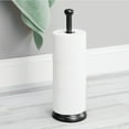 thumbnail image 2 of mDesign Metal Free-Standing Toilet Paper Holder - Black, 2 of 5