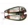 thumbnail image 4 of New Ariel Twin Plunger Gas Petrol Fuel Tank Bare Metal, 4 of 5