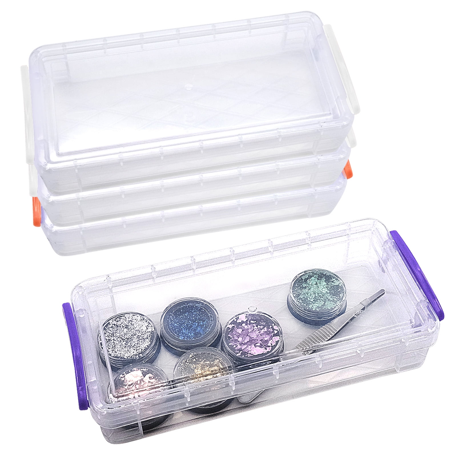 4pcs Clear Plastic Pencil Storage Container Box For Kids Office Supply 4pcs-clear-plastic-pencil-storage-container-box-for-kids-office-supply