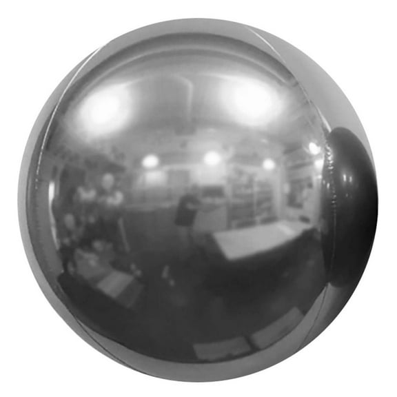 24 inch Mirror Balloon - Silver Foil Mylar Balloon - Party Supplies Decorations