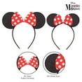thumbnail image 3 of Disney Minnie Mouse Ears, Set of 2 Headbands for Mommy and Me, Matching for Adult and Little Girl Ages 2-7, 3 of 5