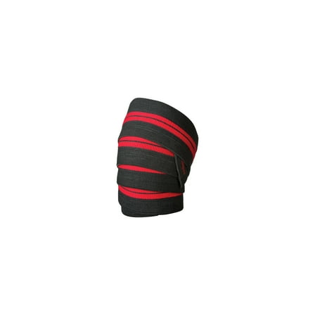 Harbinger Weightlifting Knee Wraps, 78" Black/Red, 1 Pair